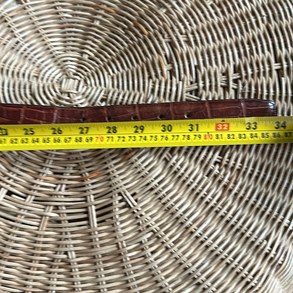 Vintage Banana Republic brown alligator/crocodile (?) leather belt - Picture 5 of 5